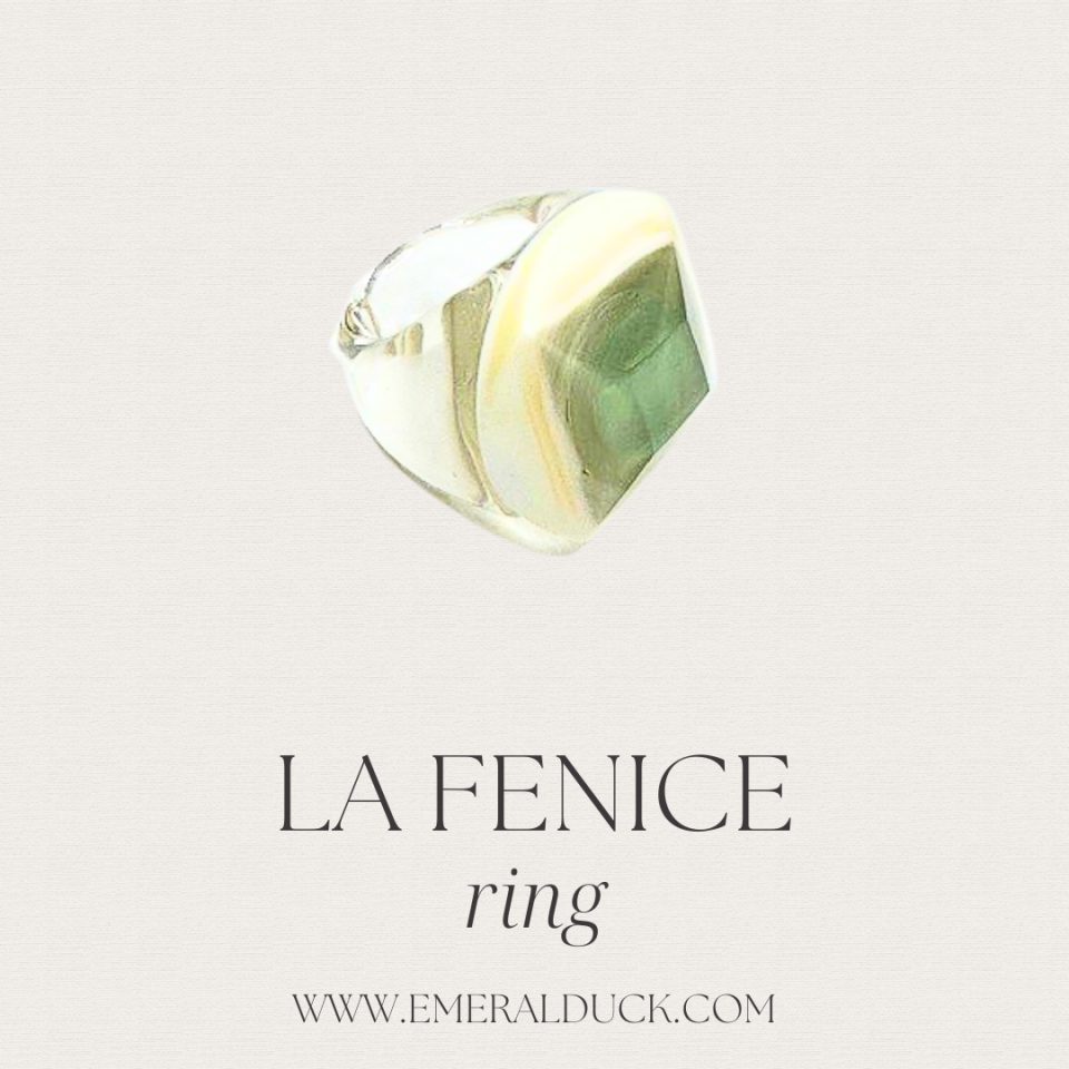 La Fenice Seafoam ring - EmeralDuck