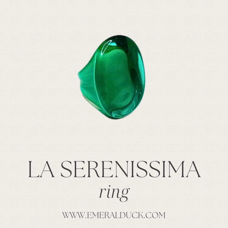 La Serenissima Emerald ring